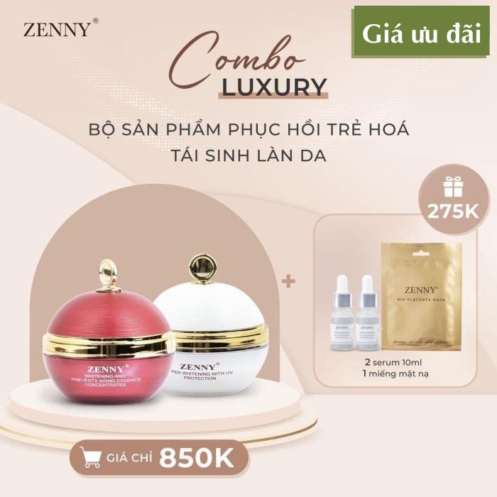 Bộ Kem Ngăn Ngừa Nám Tàn Nhang Zenny Luxury